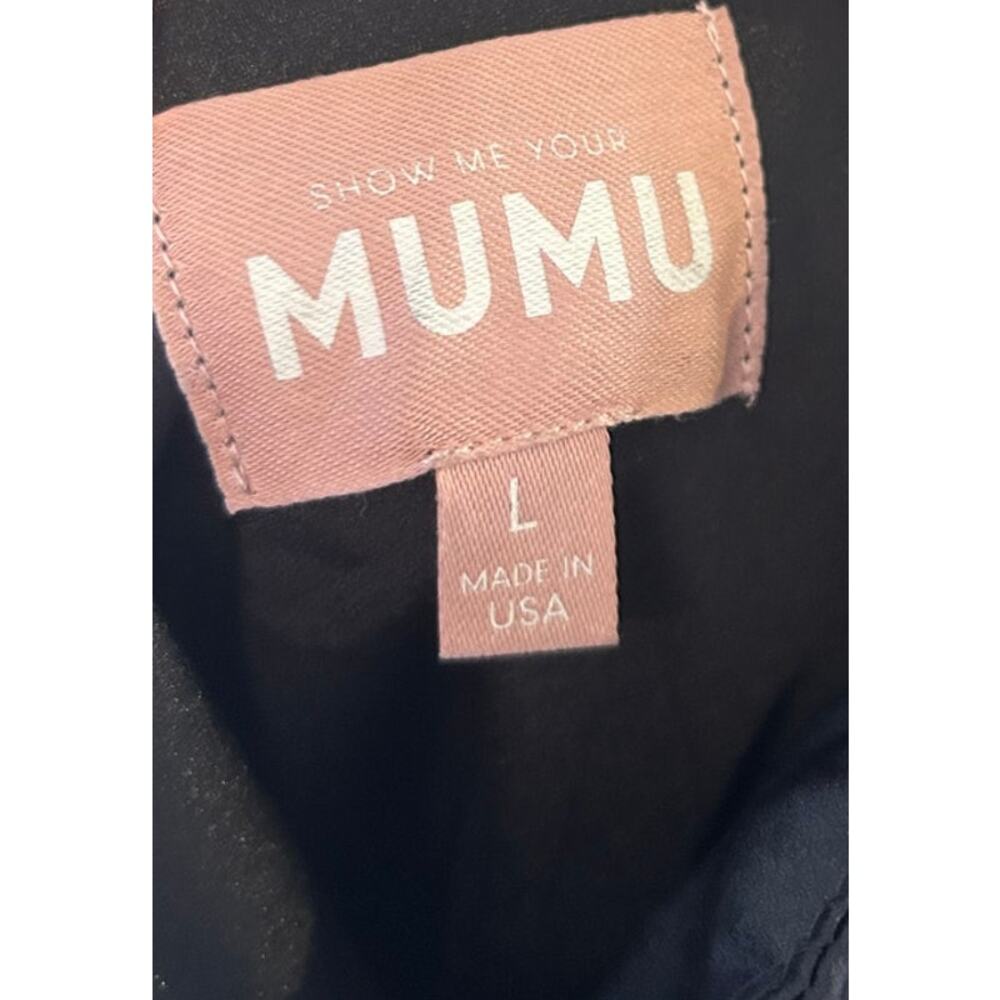Show Me Your Mumu Lisa Maxi Dress in Black Luxe Satin L - Picture 8 of 10